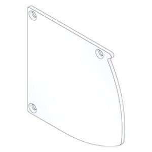 SIDE FRAME (PAIR) FOR BOX100 CONDUCTOR WHITE 9010