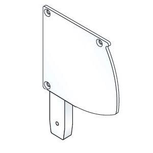 SIDE FRAME (PAIR) FOR BOX85 CONDUCTOR GREY 7035
