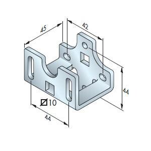 DEPORTED BRACKET ZF T5&T6 SQUARE 10 TUNNEL/1